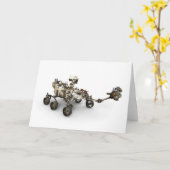 Mars Perseverance Rover op een witte achtergrond. Kaart (Gele Bloem)