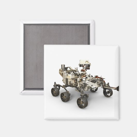 Mars Perseverance Rover op een witte achtergrond. Magneet (Voorkant / Achterkant)