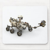 Mars Perseverance Rover op een witte achtergrond. Muismat (Voorkant)