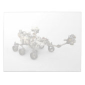 Mars Perseverance Rover op een witte achtergrond. Notitieblok (Voorkant)