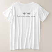MARS plus le T-shirt chanceux de taille (Design dos)