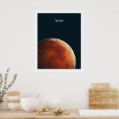 Mars-Poster Poster (Keuken)