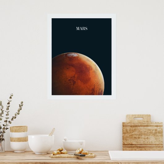 Mars-Poster Poster (Keuken)