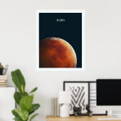 Mars-Poster Poster (Thuiskantoor)