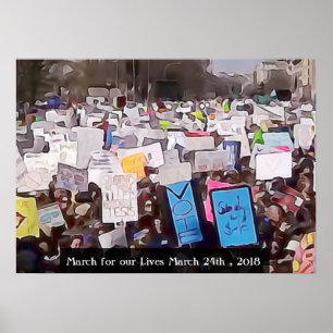 Mars pour notre affiche de rassemblement de