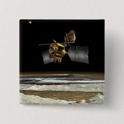 Mars Reconnaissance Orbiter 2 Vierkante Button 5,1 Cm (Voorkant)