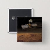 Mars Reconnaissance Orbiter 3 Vierkante Button 5,1 Cm (Voorkant /achterkant)