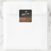 Mars Reconnaissance Orbiter 3 Vierkante Sticker (Tas)