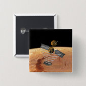 Mars Reconnaissance Orbiter Vierkante Button 5,1 Cm (Voorkant /achterkant)