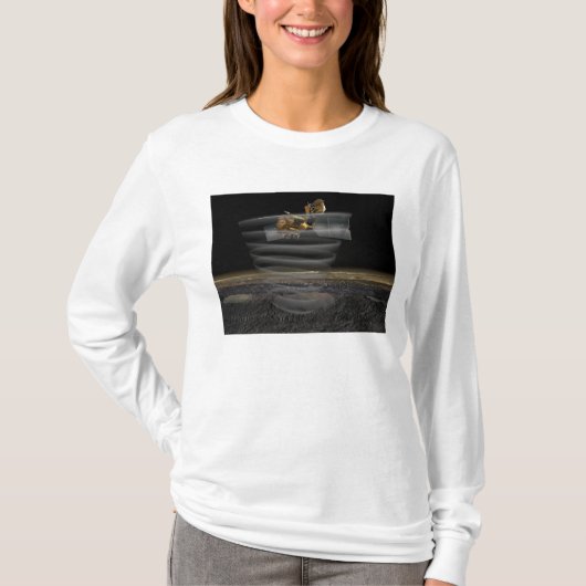 Mars Reconnaissance Orbiter's Radar op Work T-shirt (Voorkant)