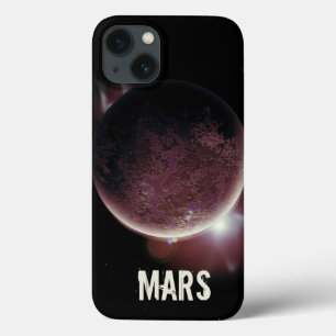 Mars-rode planeet 3d universum ruimteillustratie iPhone 13 hoesje