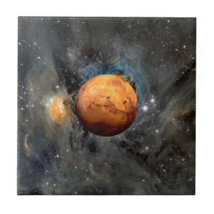 Mars Rode Planeet Cinematic Keramische Tegel Tegeltje