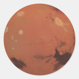 Mars Ronde Sticker