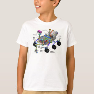 Mars Rover Diagramme des pièces, T-shirt Science