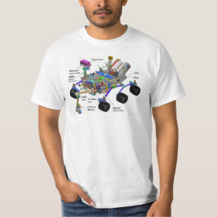Mars Rover Diagramme des pièces, T-shirt scientifi