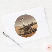 Mars Rover Ronde Sticker (Envelop)