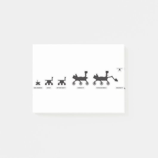 Mars Rovers Family Portret Post-it® Notes (Voorkant)