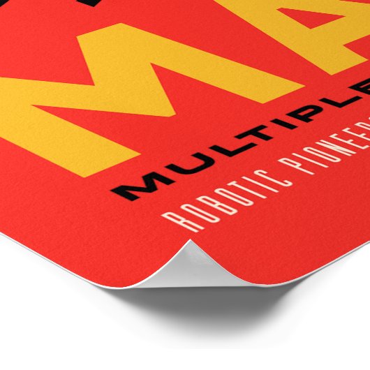 Mars  ruimteseivelposter poster (Hoek)