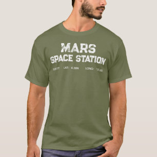 Mars Ruimtestation Vintage Logo T-Shirt