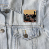 Mars Science Laboratory 3 Vierkante Button 5,1 Cm (In situ)