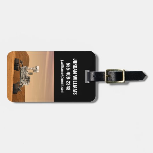 Mars Science Laboratory Curiosity Rover. 2 Bagagelabel (Voorkant horizontaal)