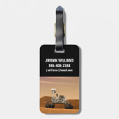 Mars Science Laboratory Curiosity Rover. 2 Bagagelabel (Achterkant verticaal)