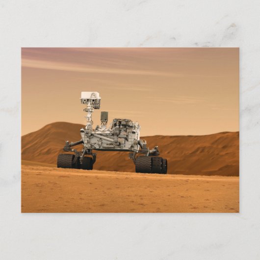 Mars Science Laboratory Curiosity Rover. 2 Briefkaart (Voorkant)