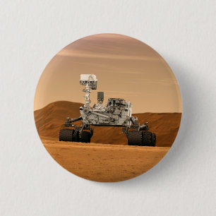 Mars Science Laboratory Curiosity Rover. 2 Ronde Button 5,7 Cm