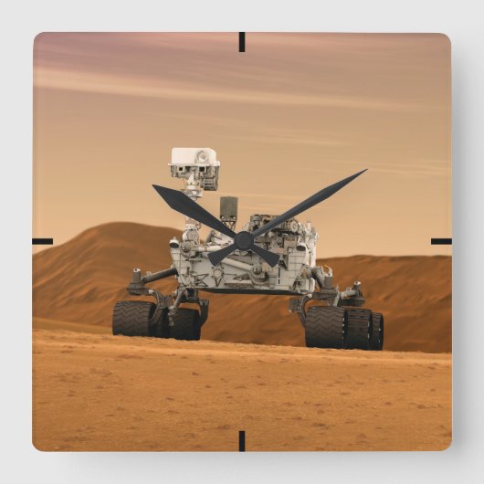 Mars Science Laboratory Curiosity Rover. 2 Vierkante Klok (Voorkant)