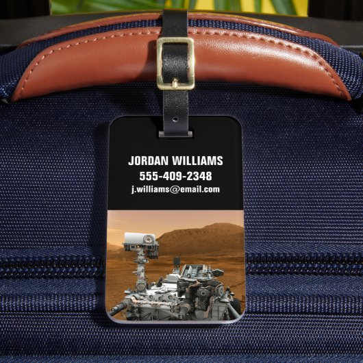 Mars Science Laboratory Curiosity Rover. 3 Bagagelabel (Voorkant Insitu 2)