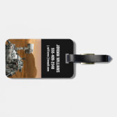 Mars Science Laboratory Curiosity Rover. 3 Bagagelabel (Achterkant horizontaal)