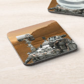 Mars Science Laboratory Curiosity Rover. 3 Bier Onderzetter (Linkerzijde)