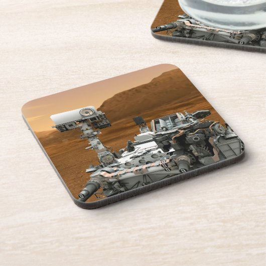 Mars Science Laboratory Curiosity Rover. 3 Bier Onderzetter (Linkerzijde)