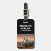 Mars Science Laboratory Curiosity Rover. 4 Bagagelabel (Voorkant verticaal)
