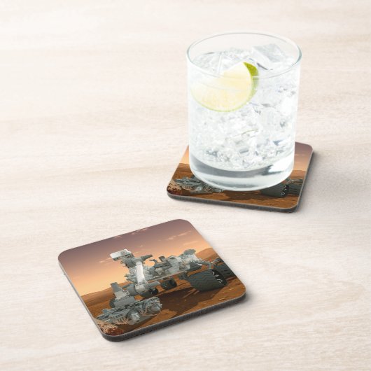 Mars Science Laboratory Curiosity Rover. 4 Bier Onderzetter (Rechterzijde)