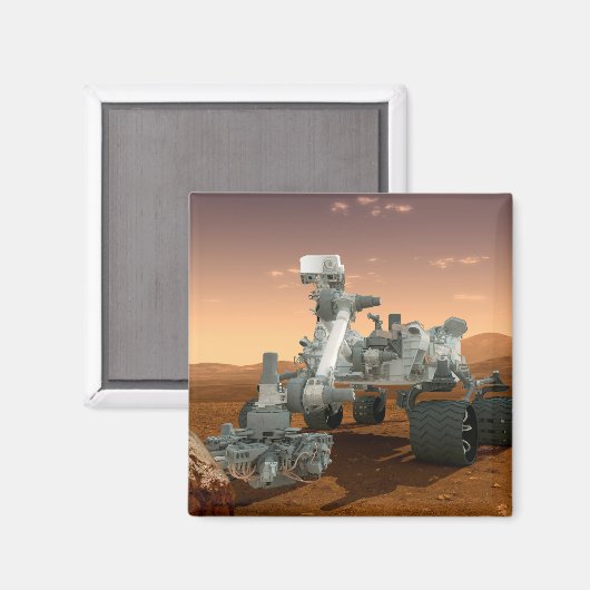 Mars Science Laboratory Curiosity Rover. 4 Magneet (Voorkant / Achterkant)
