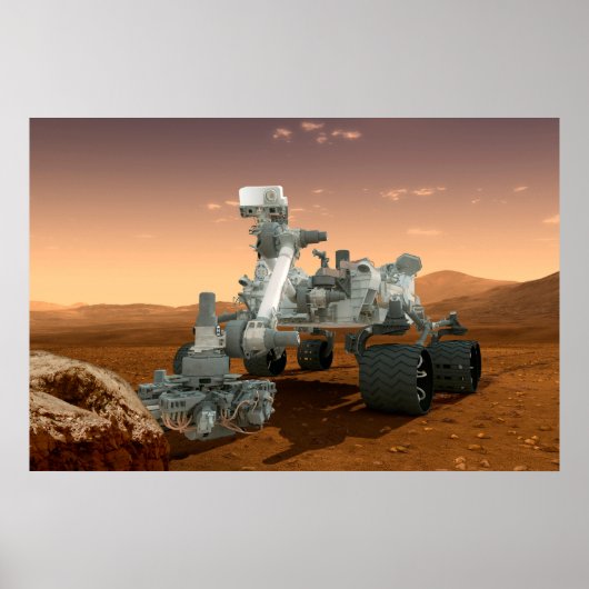 Mars Science Laboratory Curiosity Rover. 4 Poster (Voorkant)