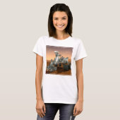 Mars Science Laboratory Curiosity Rover. 4 T-shirt (Voorkant volledig)