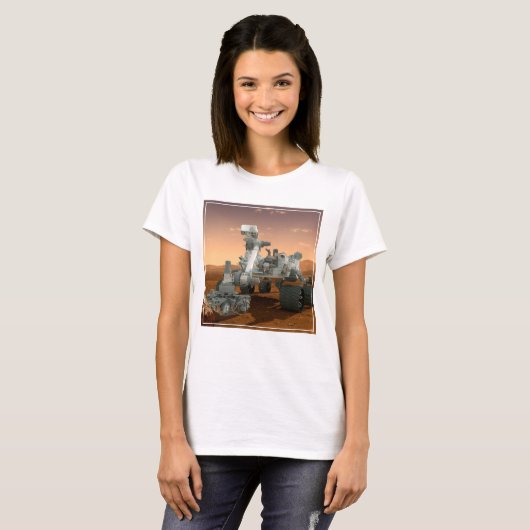 Mars Science Laboratory Curiosity Rover. 4 T-shirt (Voorkant volledig)