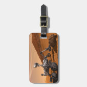 Mars Science Laboratory Curiosity Rover. Bagagelabel (Voorkant verticaal)