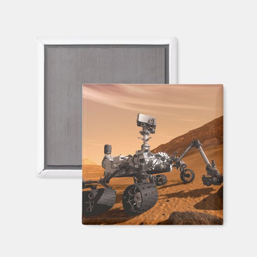 Mars Science Laboratory Curiosity Rover. Magneet (Voorkant / Achterkant)