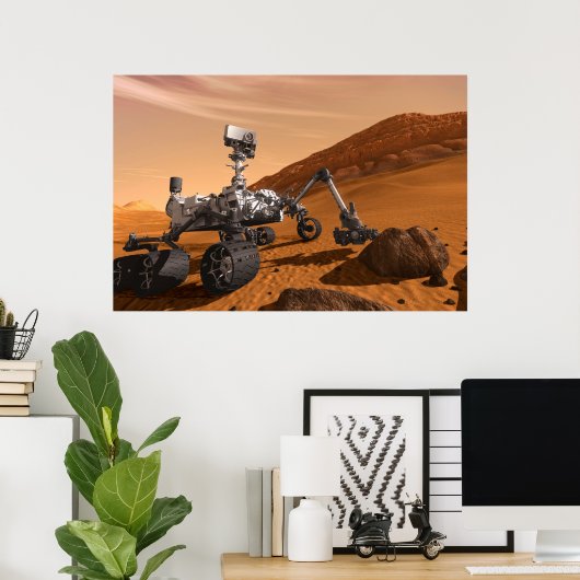 Mars Science Laboratory Curiosity Rover. Poster (Thuiskantoor)