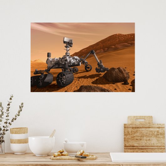 Mars Science Laboratory Curiosity Rover. Poster (Keuken)