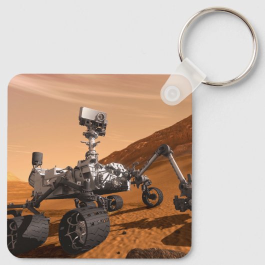 Mars Science Laboratory Curiosity Rover. Sleutelhanger (Achterkant)