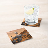 Mars Science Laboratory Curiosity Rover. Vierkante Kartonnen Onderzetter (Insitu)