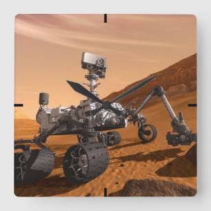 Mars Science Laboratory Curiosity Rover. Vierkante Klok