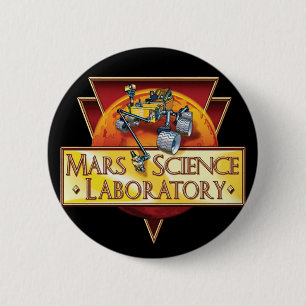 Mars Science Laboratory Missie Logo Ronde Button 5,7 Cm