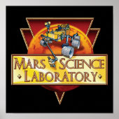 Mars Science Laboratory Mission Logo Poster (Voorkant)