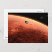 Mars Science Laboratory nadert Mars. Briefkaart (Voorkant / Achterkant)