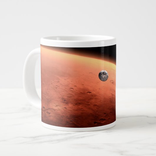 Mars Science Laboratory nadert Mars. Extra Grote Beker (Voorkant links)